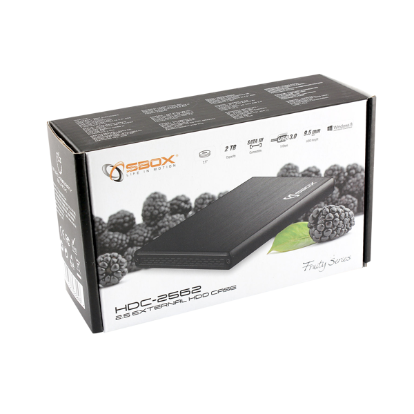 Vanjsko kućište SBOX HDC-2562 / USB-3.0 Black - Slika 3