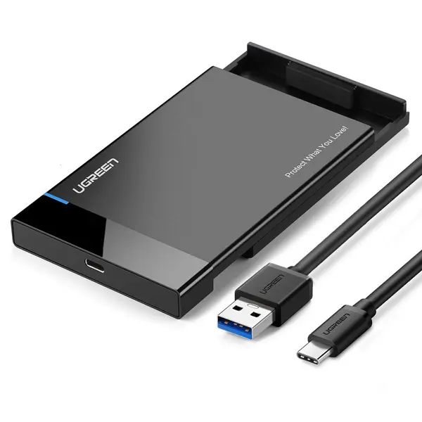 Vanjsko kućište Ugreen, 2.5" SATA HDD/SSD, USB 3.1, crno - Slika 1