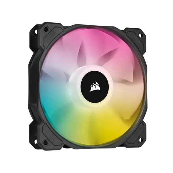Ventilator za kućište Corsair iCUE SP120 RGB Elite, 120mm, PWM, crni - Slika 1