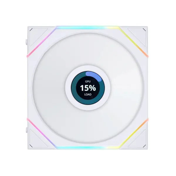 Ventilator za kućište Lian li Uni Fan TL LCD ARGB, PWM, 140mm, bijeli - Slika 1