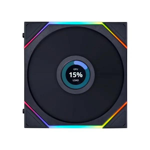 Ventilator za kućište Lian li Uni Fan TL LCD ARGB, PWM, 140mm, crni - Slika 1