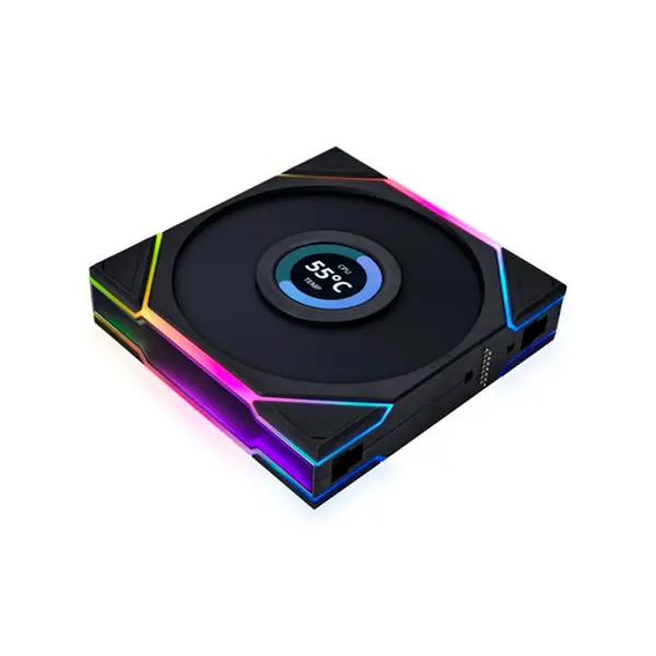 Ventilator za kućište Lian li Uni Fan TL LCD Reverse Blade ARGB, PWM, 120mm, crni - Slika 2