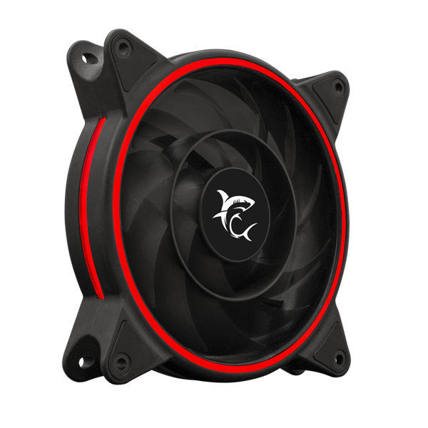 Ventilator za kućište White Shark 1250-03B-R Warp, 120mm, crveno LED, crni - Slika 1