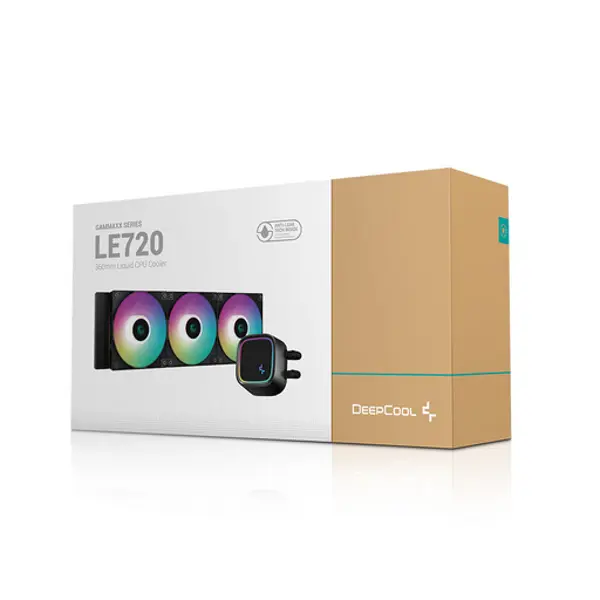 Vodeno hlađenje DeepCool LE720, 3x120mm ARGB, Intel i AMD, crno - Slika 4