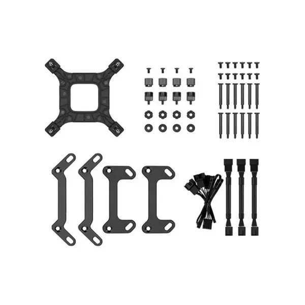 Vodeno hlađenje DeepCool LS720S Zero Dark, 3x120mm, Intel i AMD, crno - Slika 2