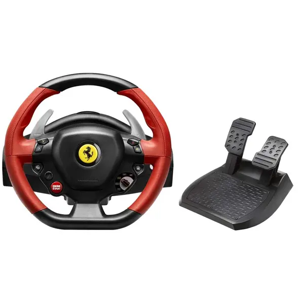 Volan Thrustmaster Ferrari 458 Spider, Xbox Series One/X/S, crno-crveno + pedale - Slika 3
