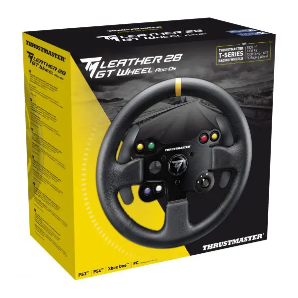 Volan Thrustmaster Leather 28 GT Add-On, PC, PS3, PS4, Xbox One, kožni, crni - Slika 7