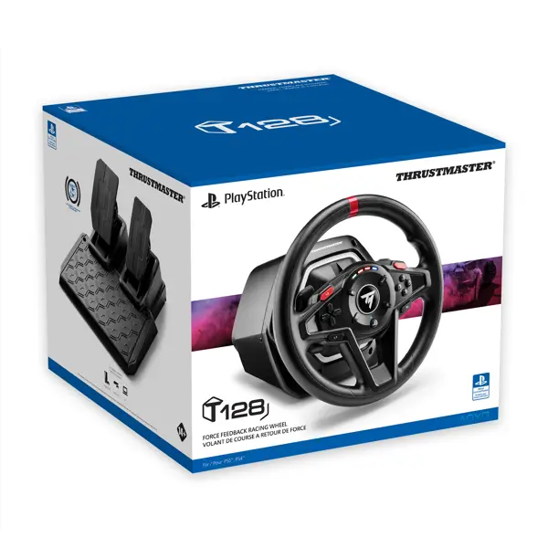 Volan Thrustmaster T128-P, PC, PS4, PS5, crni + pedale - Slika 3
