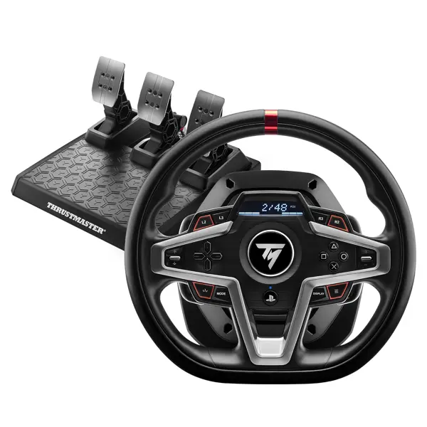 Volan Thrustmaster T248, PC, PS4, PS5, crni + pedale - Slika 1