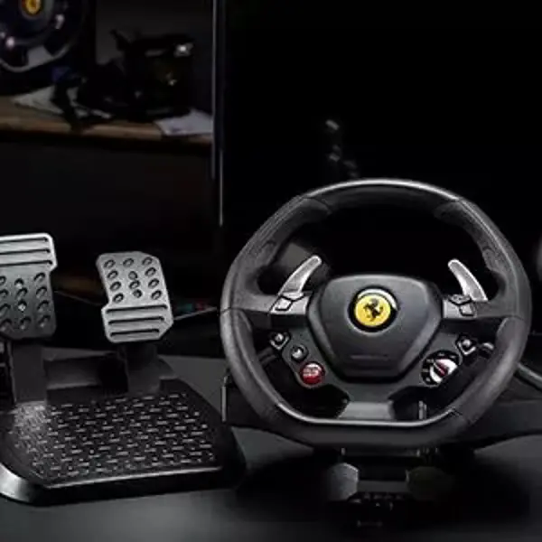 Volan Thrustmaster T80 Ferrari 488 GTB Edition, PC, PS4, PS5, crni + pedale - Slika 5