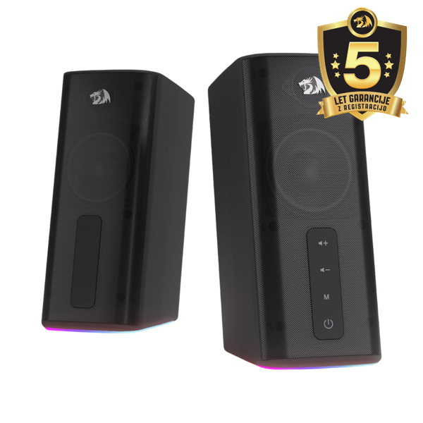 Zvučnici Redragon Connie GS814, Bluetooth, 20W, 2.0, RGB, crni - Slika 1