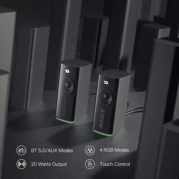 Zvučnici Redragon Connie GS814, Bluetooth, 20W, 2.0, RGB, crni - Slika 8