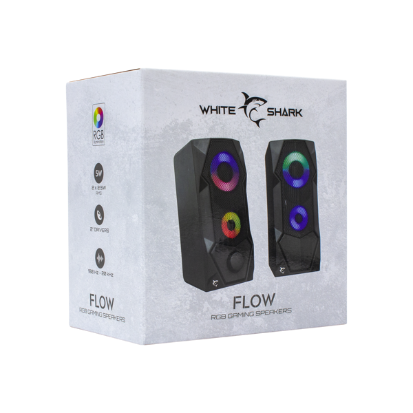 Zvučnici White Shark GSP-634 Flow, 5W, 2.0, RGB, crni - Slika 5