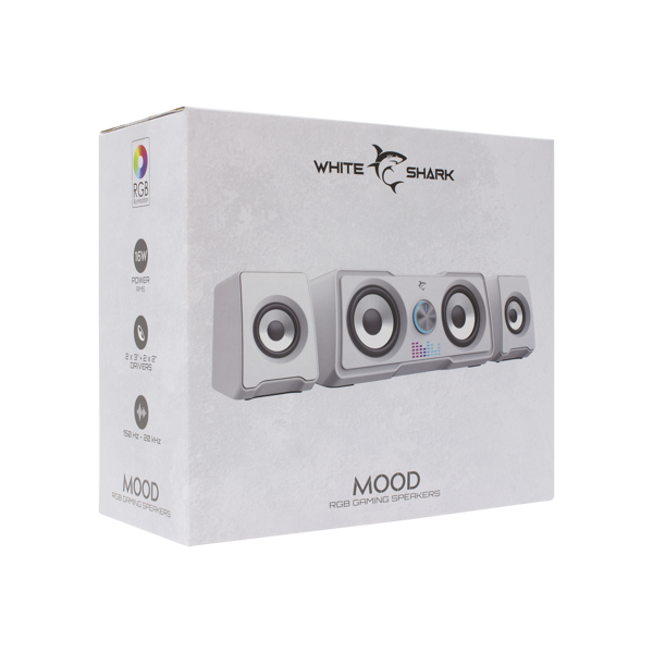 Zvučnici White Shark GSP-968 Mood, 16W, 2.2, bijeli - Slika 5